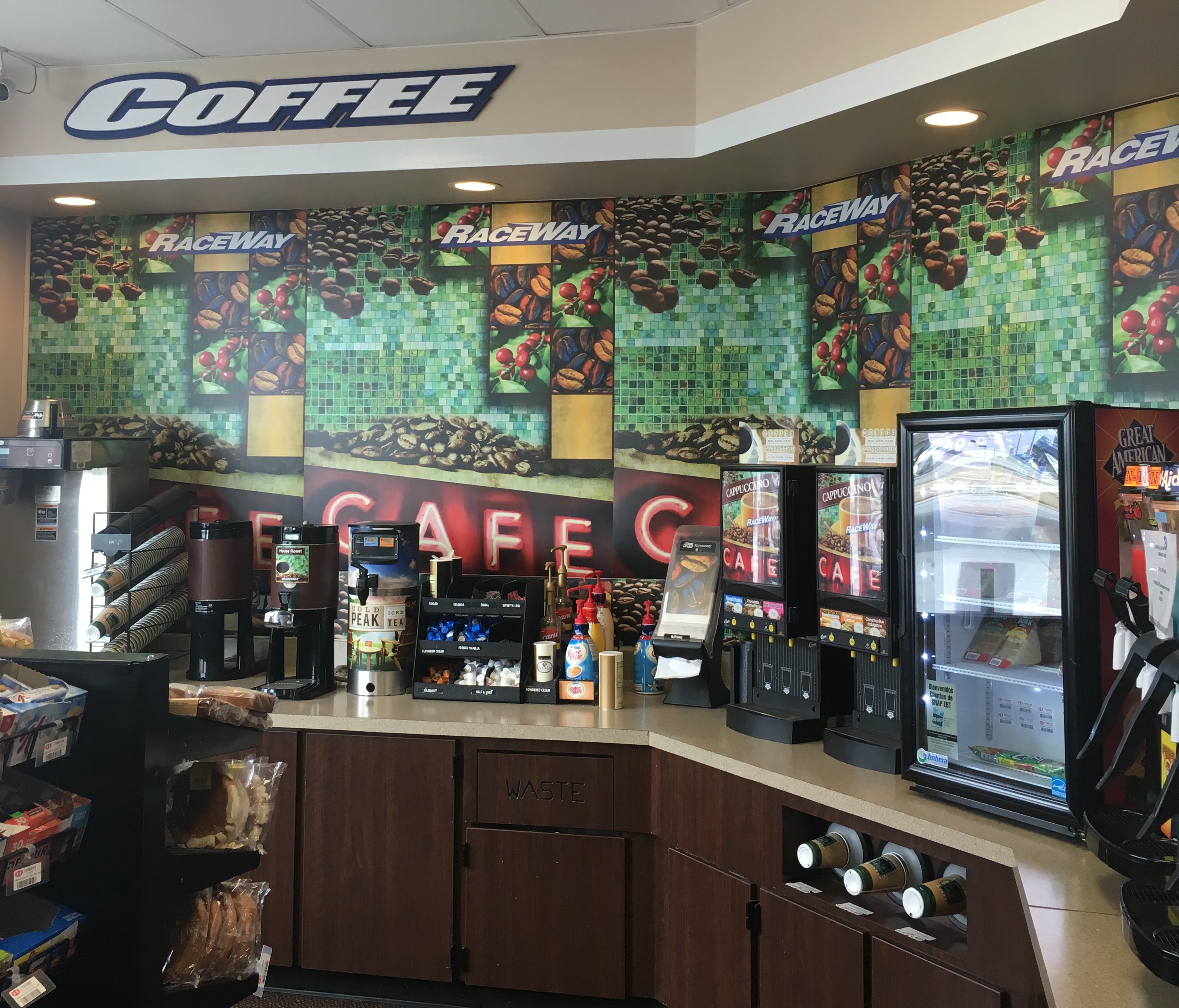 BPI Media Group (bpimediagroup.com) – which offers offset, digital toner, and wide-format printing from its 63,000-square-foot Boaz, Alabama, facility – printed coffee-bean-centric graphics for its client, a coffee and tea producer. 
