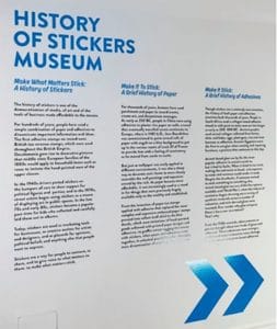 History of stickers