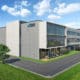 Rendering of Roland DG’s new “Nearly ZEB” certified headquarters.