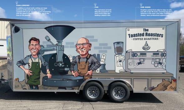 Toasted Roasters truck wrap