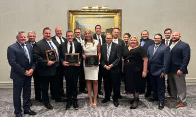 Members of the INX team celebrate after the NAPIM Awards ceremony, held October 1 at The Pfister Hotel in Milwaukee.